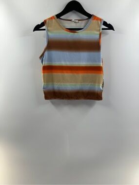 Cotton On Multicolor Striped Cropped Tank Top – Women's Large